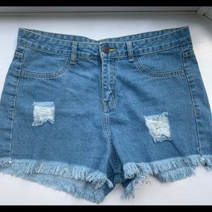 Vintage denim jean shorts
